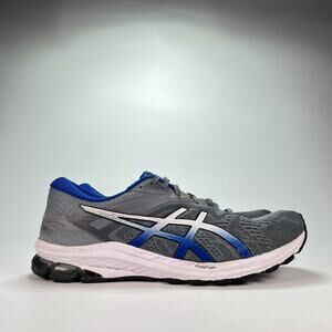 ASICS GT-1000 10 Gray Blue Running Sneakers Lace Up Shoes 1011A999 Mens Size 13